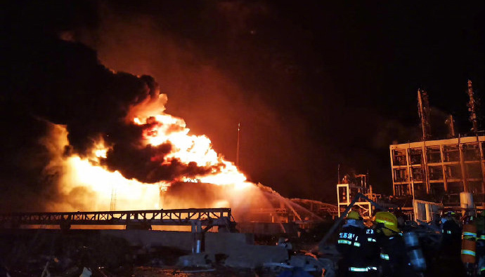 江蘇響水化工廠爆炸事故已造成44人死亡 危重32人