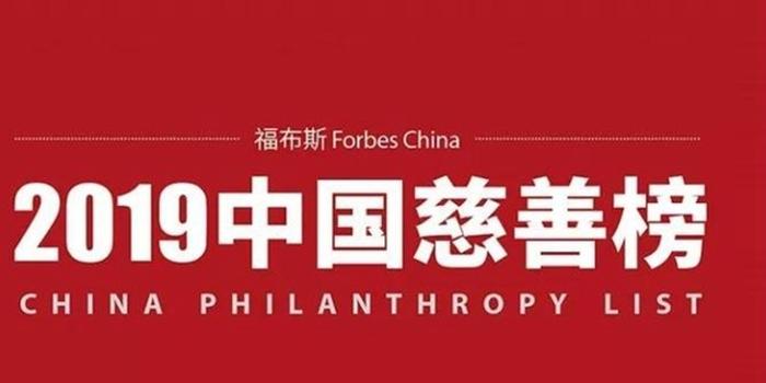 福布斯2019中國慈善榜：許家印、楊國強、馬云位列前三